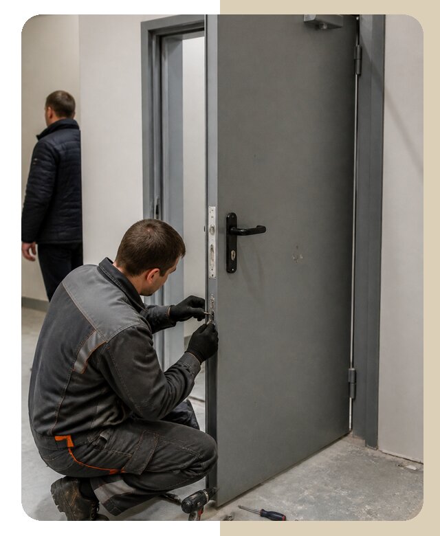 Ремонт противопожарной двери в Наро-Фоминске по цене 6659 р. | Дверной